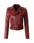 New Arrival 2020 marka zima jesień skóra motocyklowa kurtki żółta skórzana kurtka kobiety płaszcz skórzany slim kurtka PU skóra