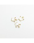 30 sztuk/paczka 11*12mm złoty kolor Tone Charm zawieszki aluminiowe emalia Charms dla DIY tworzenia biżuterii