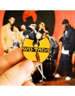 Hip-hopowy zespół emaliowany Pin żółty Logo Old School broszki Wu tang Kung Fu przypinka do klapy fajny prezent dla fanów muzyki