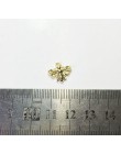 Eruifa 20 sztuk 13*12mm Mini wisiorki pszczoła naszyjnik ze stopu cynku, kolczyki bransoletka biżuteria DIY handmade 2 kolory