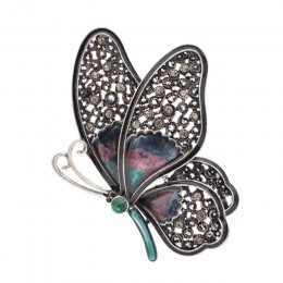 Cindy xiang Rhinestone duże motylkowe broszki dla kobiet eleganckie kolorowe owady szpilki Vintage Fashion piękne szpilki dobry 