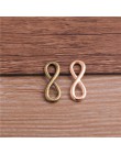 PULCHRITUDE 30 sztuk 8*23mm nieskończoność Symbol złącza trzy kolory Plated wisiorki tworzenia biżuterii DIY Handmade Craft