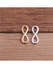 PULCHRITUDE 30 sztuk 8*23mm nieskończoność Symbol złącza trzy kolory Plated wisiorki tworzenia biżuterii DIY Handmade Craft