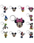 1 sztuk breloczek na klucze z tworzywa pcw Cartoon rysunek Mickey Mini Anime Minnie Key brelok do kluczy z obręczą dla dzieci za