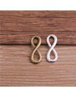 PULCHRITUDE 30 sztuk 8*23mm nieskończoność Symbol złącza trzy kolory Plated wisiorki tworzenia biżuterii DIY Handmade Craft