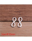 PULCHRITUDE 30 sztuk 8*23mm nieskończoność Symbol złącza trzy kolory Plated wisiorki tworzenia biżuterii DIY Handmade Craft