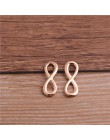 PULCHRITUDE 30 sztuk 8*23mm nieskończoność Symbol złącza trzy kolory Plated wisiorki tworzenia biżuterii DIY Handmade Craft