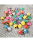 Kolorowe przezroczyste fiolki szklane kulki Charms plastikowe cekiny wisiorek kolczyk do tworzenia biżuterii DIY akcesoria naszy