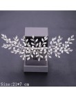 Grzebienie do włosów dla kobiet ślubne akcesoria do włosów Tiara Pearl Rhinestone srebrne ozdoby ślubne na włosy głowa kwiatowa 