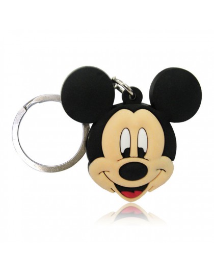 1 sztuk breloczek na klucze z tworzywa pcw Cartoon rysunek Mickey Mini Anime Minnie Key brelok do kluczy z obręczą dla dzieci za