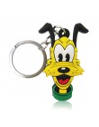 1 sztuk breloczek na klucze z tworzywa pcw Cartoon rysunek Mickey Mini Anime Minnie Key brelok do kluczy z obręczą dla dzieci za