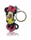 1 sztuk breloczek na klucze z tworzywa pcw Cartoon rysunek Mickey Mini Anime Minnie Key brelok do kluczy z obręczą dla dzieci za