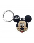 1 sztuk breloczek na klucze z tworzywa pcw Cartoon rysunek Mickey Mini Anime Minnie Key brelok do kluczy z obręczą dla dzieci za