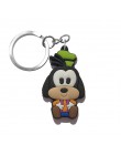 1 sztuk breloczek na klucze z tworzywa pcw Cartoon rysunek Mickey Mini Anime Minnie Key brelok do kluczy z obręczą dla dzieci za