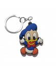1 sztuk breloczek na klucze z tworzywa pcw Cartoon rysunek Mickey Mini Anime Minnie Key brelok do kluczy z obręczą dla dzieci za