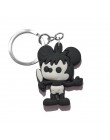 1 sztuk breloczek na klucze z tworzywa pcw Cartoon rysunek Mickey Mini Anime Minnie Key brelok do kluczy z obręczą dla dzieci za