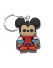 1 sztuk breloczek na klucze z tworzywa pcw Cartoon rysunek Mickey Mini Anime Minnie Key brelok do kluczy z obręczą dla dzieci za