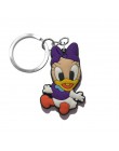 1 sztuk breloczek na klucze z tworzywa pcw Cartoon rysunek Mickey Mini Anime Minnie Key brelok do kluczy z obręczą dla dzieci za