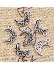 20 sztuk Charms piękny Hollow księżyc 18x12mm antyczny srebrny kolorowy platerowany zawieszki dokonywanie DIY ręcznie robione ty