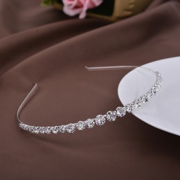 Musujące kwiat panny młodej druhny dziewczyny dzieci kryształ Rhinestone Wedding Hairband Pageant Prom tiara akcesoria do włosów