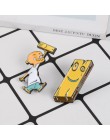 Jonny i deska emalia Pin Anime EEnE odznaka broszka przypinka koszula dżinsowa kołnierz dzieciństwo kreskówka biżuteria prezent 