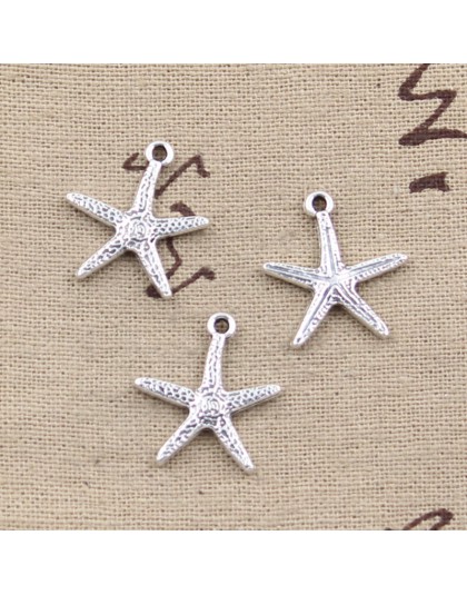 10 sztuk Charms rozgwiazda 20x18mm Antique Making wisiorek fit,Vintage tybetański srebrny kolor, ręcznie robiona biżuteria DIY