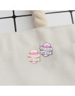 Jedzenie emalia Pin Collection banan cytryna brzoskwinia butelka wina pudełko na lunch lampka do wina broszka klapa ze sprzączką