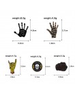 Punk style broszka magiczny kreator cranio vampire rose przycisk pin denim kurtki broszki odznaka prezenty gotycka biżuteria dro