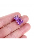 10 sztuk moda śliczne żywica Gummy niedźwiedź zawieszki charms dla kobiety dziewczyny kreskówka biżuteria ustalenia DIY hurtowni