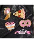 Różowe kolekcje Zombie Pizza pączek Hot Dog bananowe serce tyłek samochód nieskończona twarda emaliowana odznaka wpinana w klapę