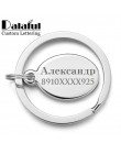 Niestandardowe Lettring breloki do logo na samochód grawerowane nazwa spersonalizowany prezent dostosowane breloki ze stali nier
