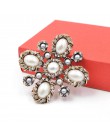 Cindy xiang 3 kolory wybierz Pearl krzyż barokowy broszki dla kobiet moda broszka w stylu vintage Pin ślub płaszcz akcesoria dob