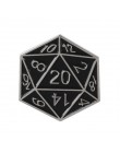 Dragon & dungeon Pins czerwony smok logo gry Lapel emalia Pin odznaki Polygon Dice zdecydować los broszki koszula biżuteria do t