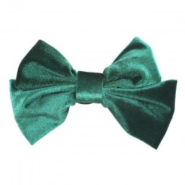 Duża kokarda opaska do włosów szpilka kobiety Tiara zielona Barrette włosy koreańskie spinka Vintage ozdoby Bowknot aksamitne ak