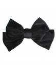 Duża kokarda opaska do włosów szpilka kobiety Tiara zielona Barrette włosy koreańskie spinka Vintage ozdoby Bowknot aksamitne ak