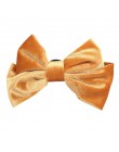 Duża kokarda opaska do włosów szpilka kobiety Tiara zielona Barrette włosy koreańskie spinka Vintage ozdoby Bowknot aksamitne ak