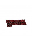 Dragon & dungeon Pins czerwony smok logo gry Lapel emalia Pin odznaki Polygon Dice zdecydować los broszki koszula biżuteria do t