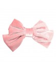 Duża kokarda opaska do włosów szpilka kobiety Tiara zielona Barrette włosy koreańskie spinka Vintage ozdoby Bowknot aksamitne ak