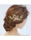 Ślubny grzebień do włosów klip z pałąkiem na głowę ślubne akcesoria do włosów Rhinestone Flower ślubne akcesoria do włosów opask