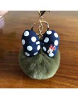 Nowe mody naśladować futra królika Mickey Pompon breloczek piłka dla kobiet do samochodu lub torby brelok biżuteria brelok biżut
