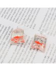 10 sztuk przezroczysta żywica złota rybka Charms małe ryby w wodzie biżuteria do torebki wisiorek z torbą na ryby kolczyki wisio
