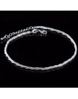 Trendy Hamsa S925 znaczek bransoletka na kostkę na nodze dla kobiet moda Plata plated obróć Chian na stopie dziewczyna plaża bra