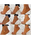 Yobest łańcuszek na nogę bransoletka na nogę kobiety prosty Slim regulowany drut kostki Summer Beach biżuteria hurt