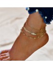 Yobest łańcuszek na nogę bransoletka na nogę kobiety prosty Slim regulowany drut kostki Summer Beach biżuteria hurt