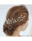 Ślubny grzebień do włosów klip z pałąkiem na głowę ślubne akcesoria do włosów Rhinestone Flower ślubne akcesoria do włosów opask