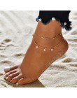 Yobest łańcuszek na nogę bransoletka na nogę kobiety prosty Slim regulowany drut kostki Summer Beach biżuteria hurt
