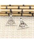 30 sztuk Charms insygnia śmierci 13x12mm tybetański srebrny kolor wisiorki antyczna biżuteria Making DIY Handmade Craft