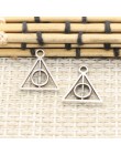 30 sztuk Charms insygnia śmierci 13x12mm tybetański srebrny kolor wisiorki antyczna biżuteria Making DIY Handmade Craft