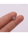 TTLIFE różne kryształowe kwiaty chrząstka Piercing Helix biżuteria stal nierdzewna cz Ear Stud Tragus chrząstka muszla kolczyk S