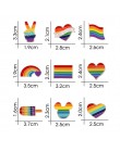 Twórczy Rainbow serce palec serdeczny flaga miłość to miłość Pins broszki LGBT projekt metalowe odznaki gejów lesbijek duma klap